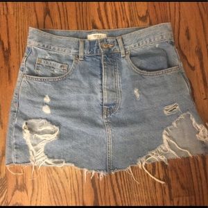 Denim Mini Skirt